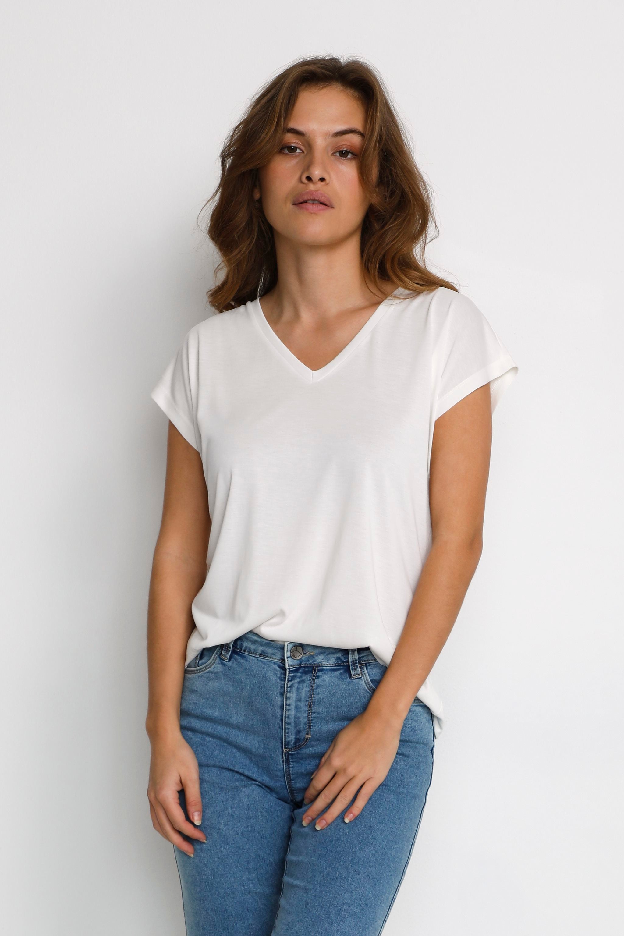 Kaffe - Kalise T Shirt - Chalk