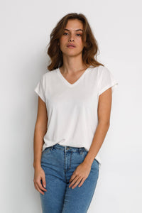 Kaffe - Kalise T Shirt - Chalk