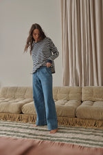 Load image into Gallery viewer, Kireina - Celeste Pant Long - 70s Blue
