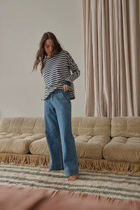 Kireina - Celeste Pant Long - 70s Blue