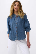 Load image into Gallery viewer, Kireina - Isla Shirt - Baja Blue
