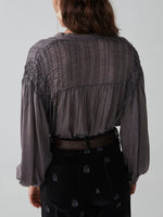 Load image into Gallery viewer, Maison Hotel - Aida Blouse - Opera Grape
