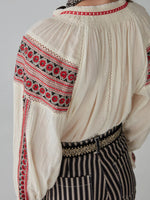 Load image into Gallery viewer, Maison Hotel - Audrey Blouse - Bohemian Rhapsody Ivory
