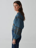 Load image into Gallery viewer, Maison Hotel - Audrey Blouse - Dipinto Di Blu
