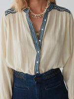 Load image into Gallery viewer, Maison Hotel - Beth Blouse - Wandering Star Sapphire
