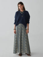 Load image into Gallery viewer, Maison Hotel - Ines Skirt - Spiral Blues Lapis Lazuli
