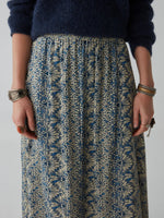 Load image into Gallery viewer, Maison Hotel - Ines Skirt - Spiral Blues Lapis Lazuli
