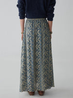 Load image into Gallery viewer, Maison Hotel - Ines Skirt - Spiral Blues Lapis Lazuli
