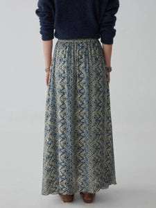 Maison Hotel - Ines Skirt - Spiral Blues Lapis Lazuli