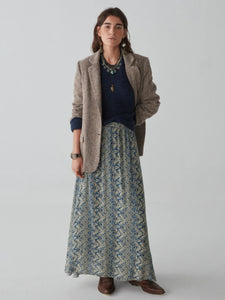 Maison Hotel - Ines Skirt - Spiral Blues Lapis Lazuli