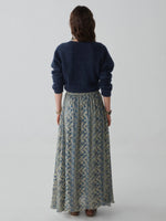 Load image into Gallery viewer, Maison Hotel - Ines Skirt - Spiral Blues Lapis Lazuli
