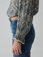 Load image into Gallery viewer, Maison Hotel - Phoenix Blouse - Spiral Blues Lapis Lazuli
