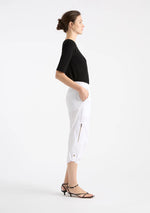 Load image into Gallery viewer, Mela Purdie - Cropped Zip Cargo - White
