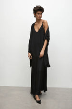 Load image into Gallery viewer, Mela Purdie - Crystal Maxi Dress - Black
