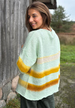 Load image into Gallery viewer, Miss Goodlife - Brushed Pullover - Multicolour Stripes Mint
