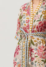 Load image into Gallery viewer, Once Was - Carmen Viscose Linen Placement Print Maxi Dress - Azalea Fields
