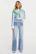 Load image into Gallery viewer, Rich And Royal - Marlene Denim Blue Pant
