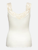 Load image into Gallery viewer, Rosemunde - Lace Singlet Top - Ivory
