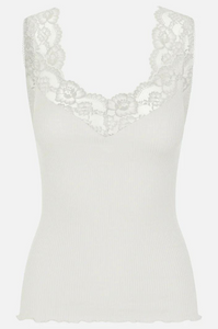 Rosemunde - Lace Singlet Top - Ivory