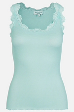 Load image into Gallery viewer, Rosemunde - Silk Lace Singlet - Caribbean Sea
