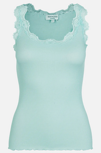 Rosemunde - Silk Lace Singlet - Caribbean Sea