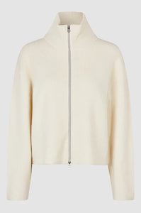 Second Female - Alvera Zip T Neck Knit - Vaporous White