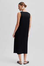 Load image into Gallery viewer, Second Female - Ambience Sateen Sleeveless Dress - Black
