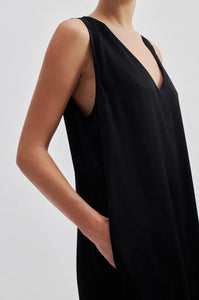 Second Female - Ambience Sateen Sleeveless Dress - Black