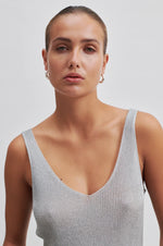 Load image into Gallery viewer, Second Female - Ellia Knit Top - Silver
