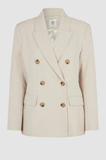 Load image into Gallery viewer, Second Female - Evie Double Breasted  Fitted Jacket - French Oak
