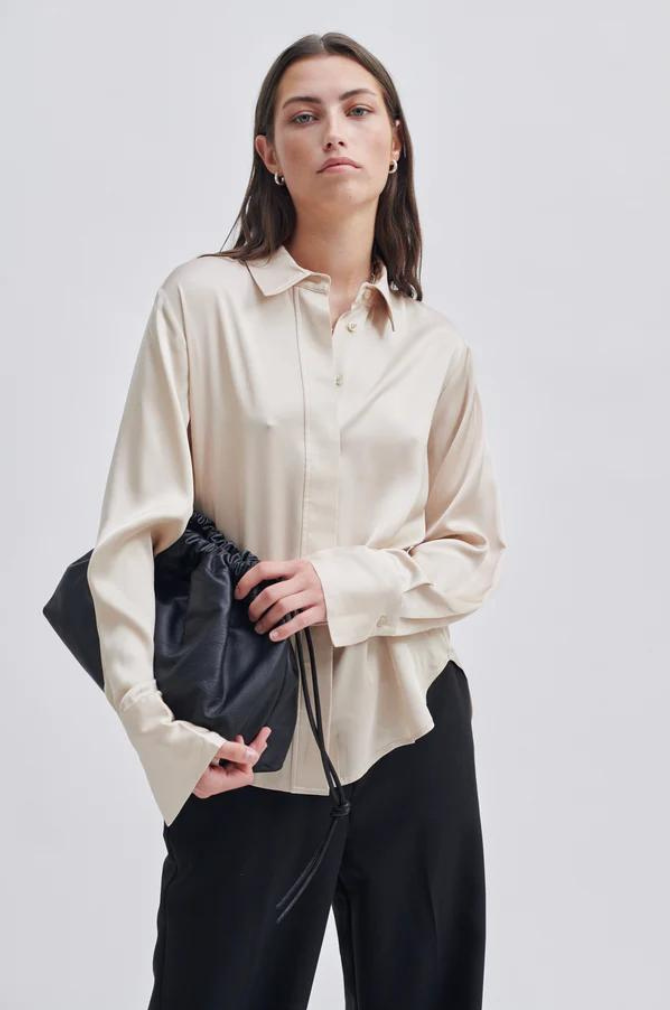 Second Female - Galia Silky Shirt - French Oak