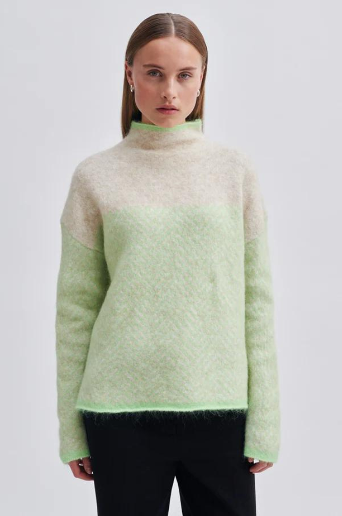 Second Female - Herrin Herringbone Knit - Pistachio Green