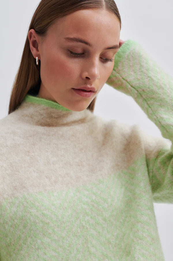 Second Female - Herrin Herringbone Knit - Pistachio Green