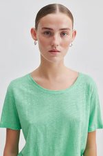 Load image into Gallery viewer, Second Female - Peony Linen Tee - Spring Bud
