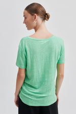 Load image into Gallery viewer, Second Female - Peony Linen Tee - Spring Bud
