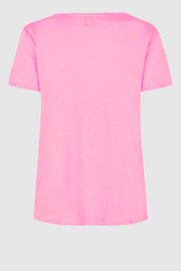 Second Female - Peony O Neck Tee - Begonia Pink