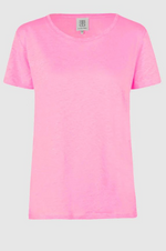 Load image into Gallery viewer, Second Female - Peony O Neck Tee - Begonia Pink
