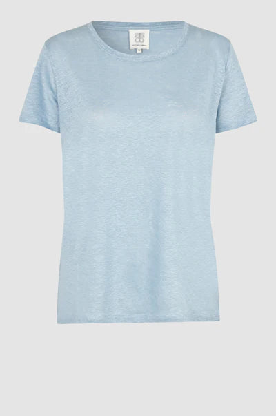 Second Female - Peony O Neck Tee - Ashley Blue