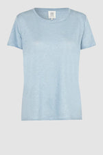 Load image into Gallery viewer, Second Female - Peony O Neck Tee - Ashley Blue
