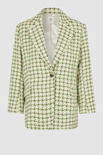 Load image into Gallery viewer, Second Female - Ville Houndstooth Blazer - French Oak
