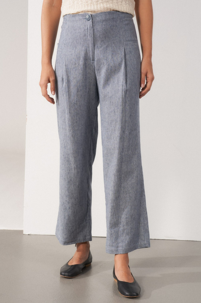 Sita Murt - Darted Wide Leg Pants - Unic