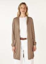 Load image into Gallery viewer, Zaket And Plover - Essential Long Line Cardi - Bark
