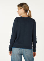 Load image into Gallery viewer, Zaket And Plover - Essential V Cardi - Denim
