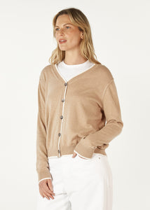 Zaket And Plover - Essential V Cardi - Oat