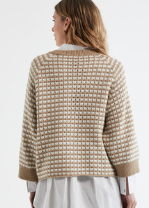 Zaket And Plover - Texture Jumper - Camel