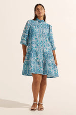 Load image into Gallery viewer, Zoe kratzmann - Beacon Dress - Sapphire Tile
