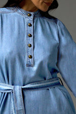 Load image into Gallery viewer, Zoe Kratzmann - Snapshot Dress - Light Washed Denim
