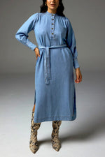 Load image into Gallery viewer, Zoe Kratzmann - Snapshot Dress - Light Washed Denim
