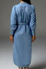 Load image into Gallery viewer, Zoe Kratzmann - Snapshot Dress - Light Washed Denim
