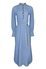 Load image into Gallery viewer, Zoe Kratzmann - Snapshot Dress - Light Washed Denim
